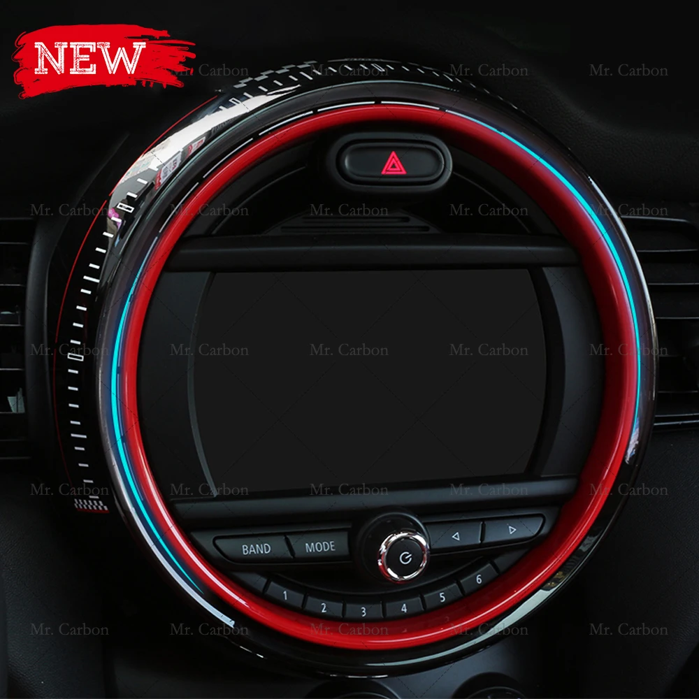 Для MINI COOPER F55 F56 F57 2014 2019 JCW STYLE Черный ABS контроля управляющего кадра отделка тюнинг
