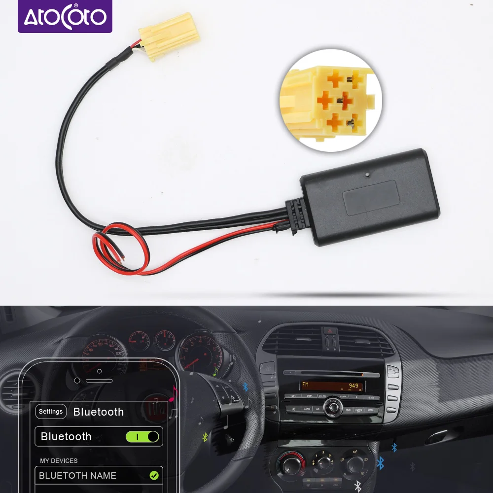 Автомобильный Bluetooth 5 0 кабель AUX адаптер для Smart Fortwo 451 Blaupunkt радио CD желтый | Кабели, адаптеры и разъемы -4000355759902