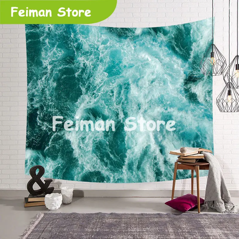 Индийский Печатный МАНДАЛА ГОБЕЛЕН Настенный декор богемное море печатных