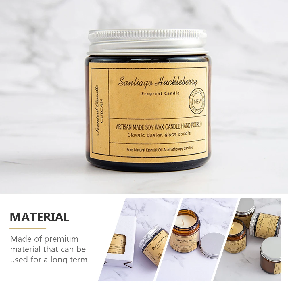 

1pc Handmade Soybean Wax Smokeless Candle Aroma Candle Aromatherapy Candle For Home Decorative Candle Soybean Candle For Friends