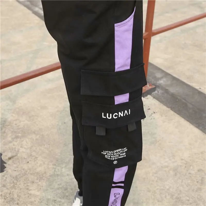 

Hip hop Pants Men Loose Joggers Print Streetwear Harem Pants Clothes Ankle length Trousers
