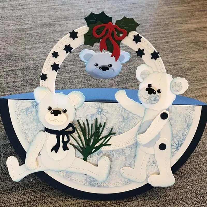 Металлические штампы для вырезания медвежонка штампованная форма украшения