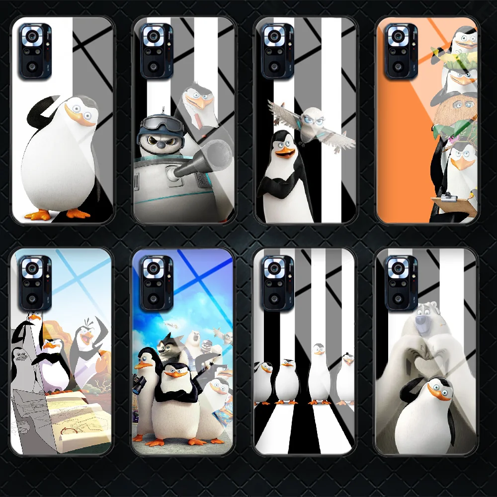 

Penguins Of Madagascars Tempered Glass Phone Case Cover For Xiaomi Mi Poco A F X 2 3 8 9 10 11 T Pro Lite Ultra Max Nfc Black