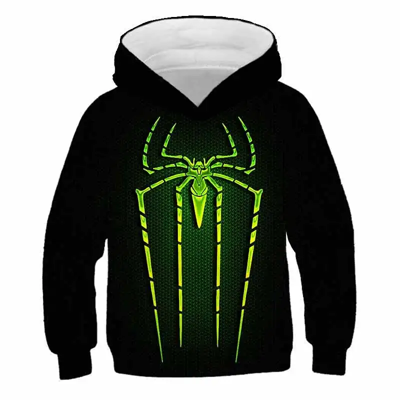 

Новинка, Мультяшные футболки Mαrvel- Spidermαn с длинным рукавом, толстовки для мальчиков, 3D Печатные Топы, мультяшная одежда в стиле хип-хоп для де...