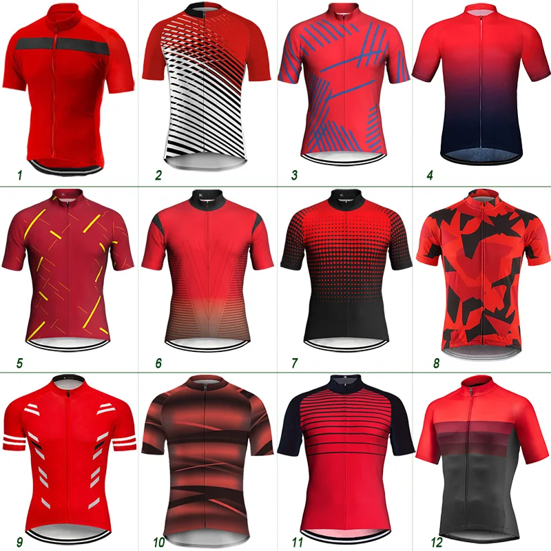 

Red style Pro bike Jersey MTB Cycling Jacket summer bicycle racing sports wear Short Shirt Mountain Maillot outdoor Top Clothing