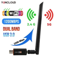 mini wifi adapter wireless usb free driver 1200mbps 600mbps lan usb ethernet 2 4g 5g dual band wi fi network card 802 11ngaac
