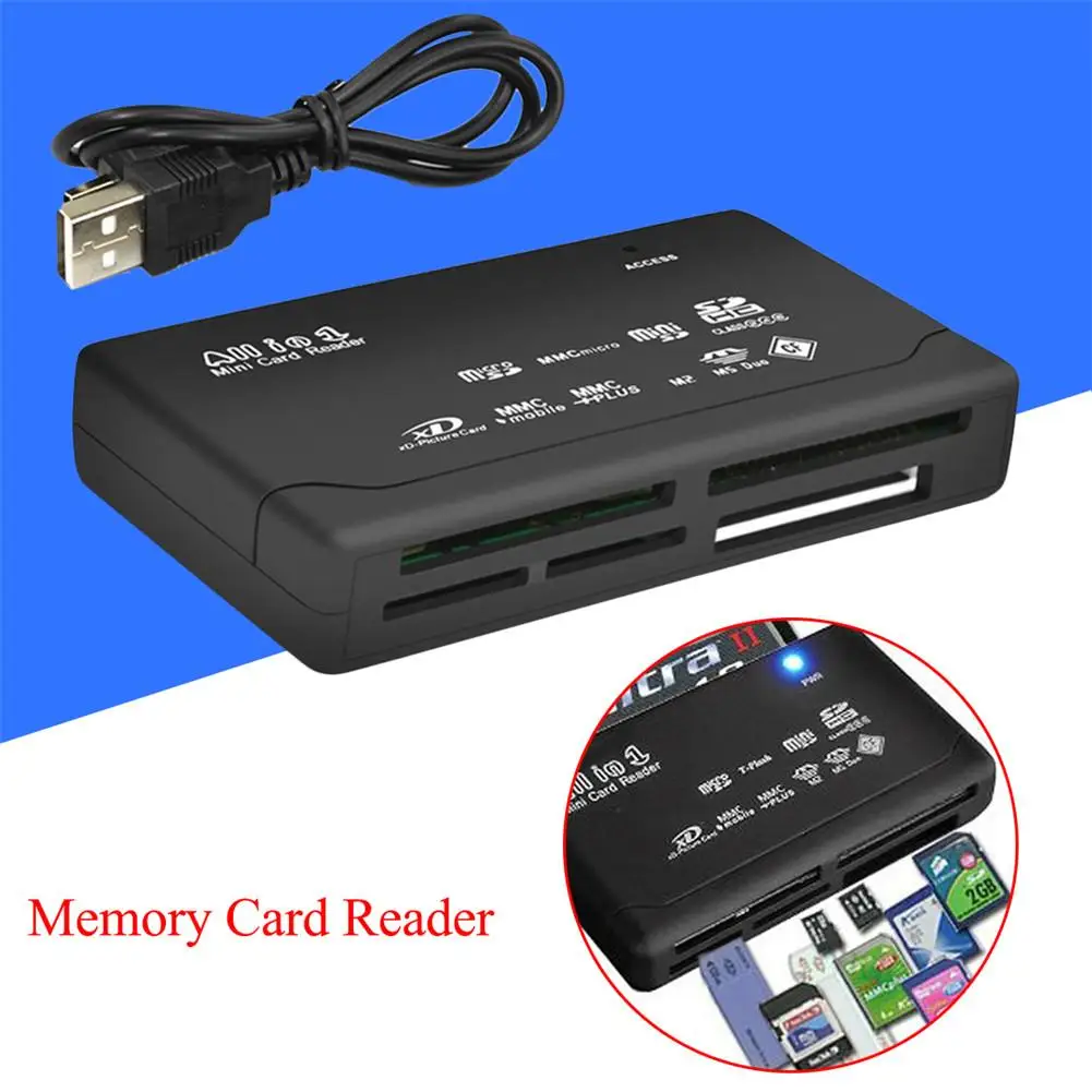 

Mini Memory Cardreader All In One Card Reader USB 2.0 480Mbps Card Reader TF MS M2 XD CF SD Carder Reader