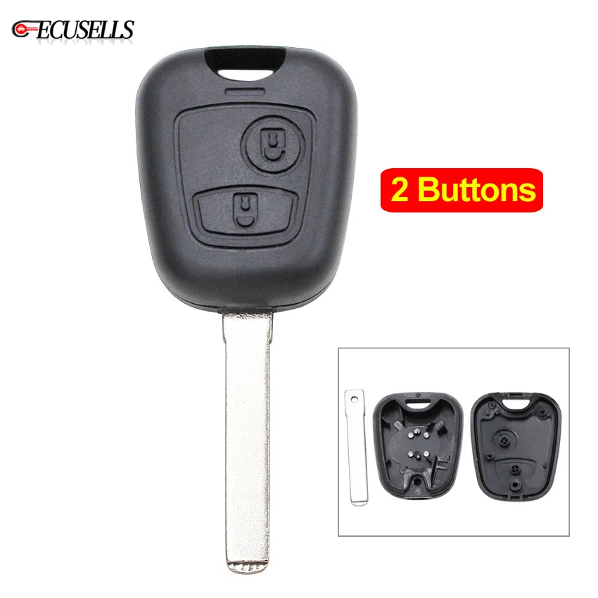 2 кнопочный корпус для автомобильного ключа с дистанционным управлением