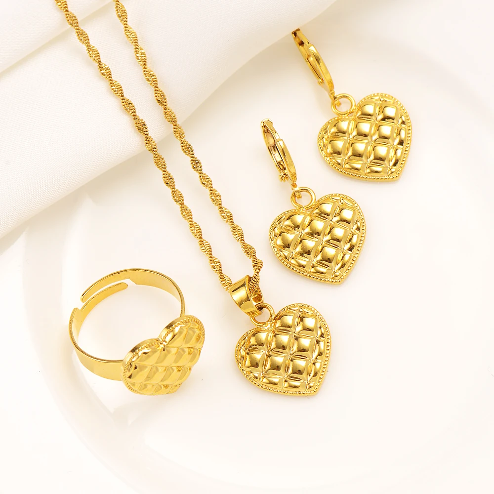 

Heart pendant Necklaces and Earrings for Women Fashion Jewelry Australia New Zealand Party Gifts