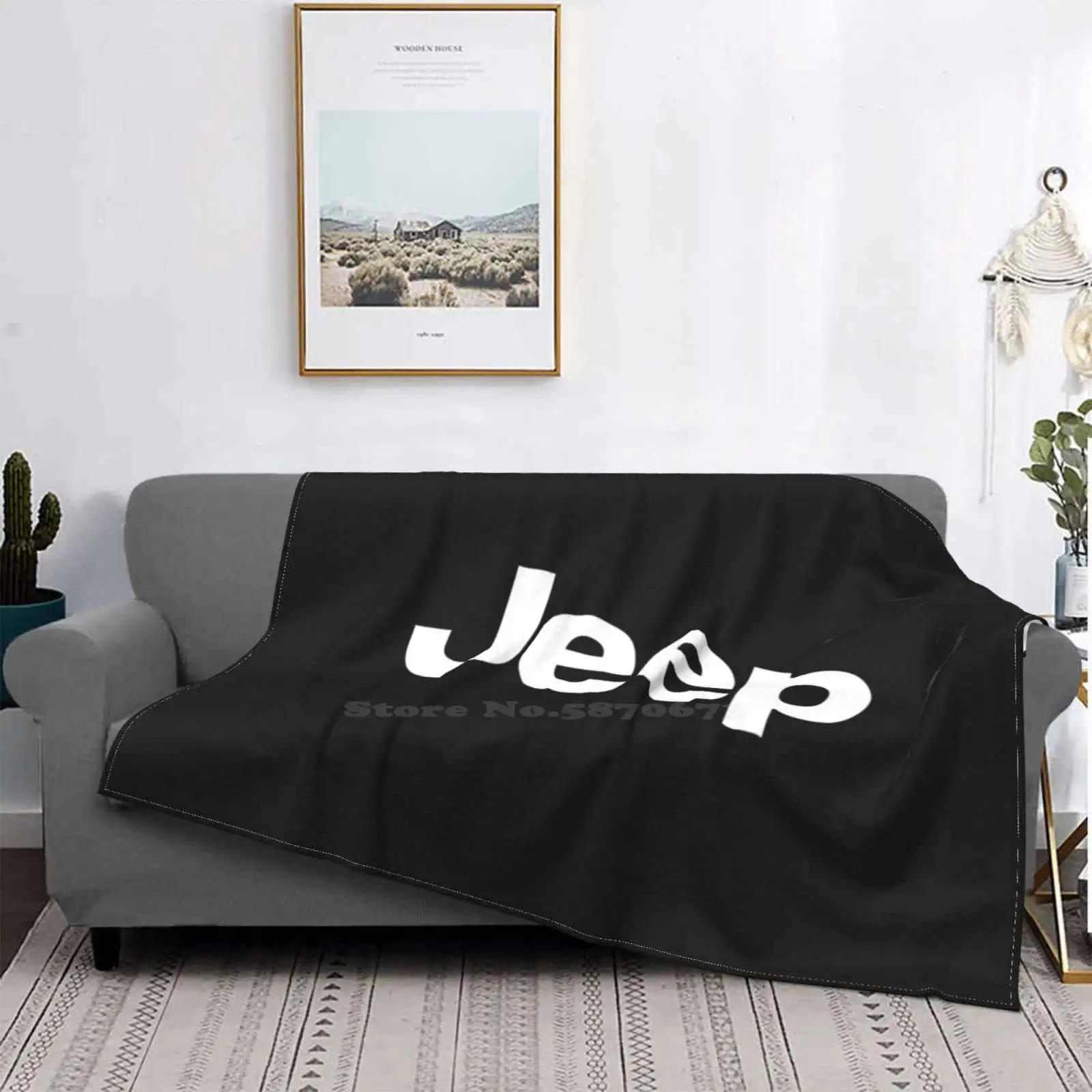 

Manta suave y cálida con Logo a la moda, Cherokee, Wagoneer, Wrangler, Renegade, Gladiador, todoterreno