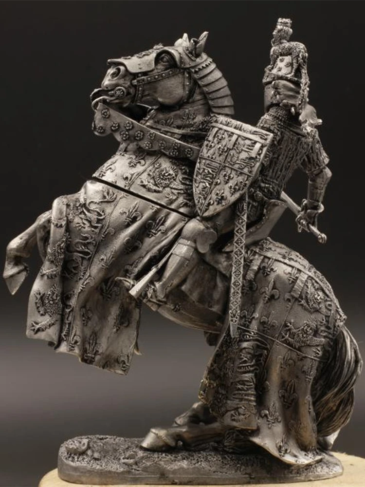 1/24 75mm England &quotBlack Prince&quot Edward Tin Metal Ancient Soldier Figurines Model Home Desktop Decoration Customized Gifts - купить