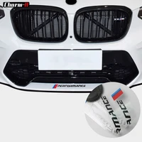 car styling front bumper m performance decoration vinyl decal stickers for bmw e46 e39 e60 e90 e36 f30 f10 x3 x5 g01 g05 x4 f25