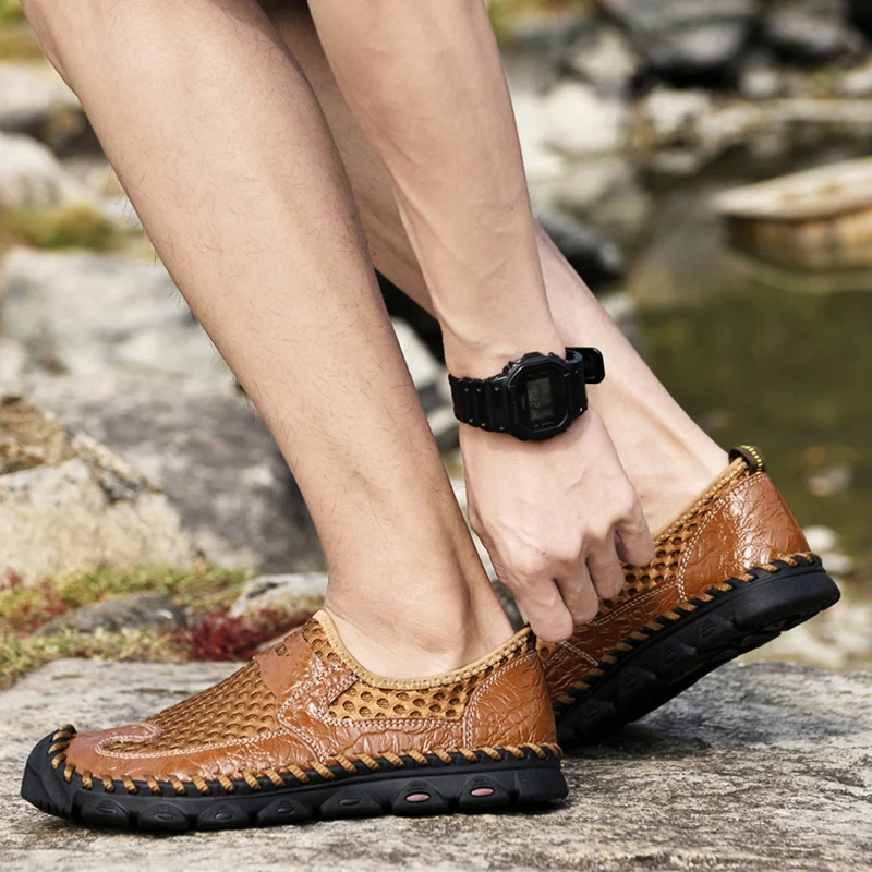 Удобные повседневные мужские кроссовки REETENE дышащая спортивная обувь мужская