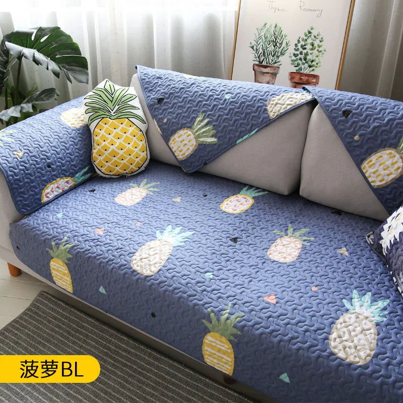 

3 Seat Sofa Cover Quilted Sectional Couch Covers Slipcover for Dogs Cats Pet Love Seat Leather sofa Armrest Backrest Cover