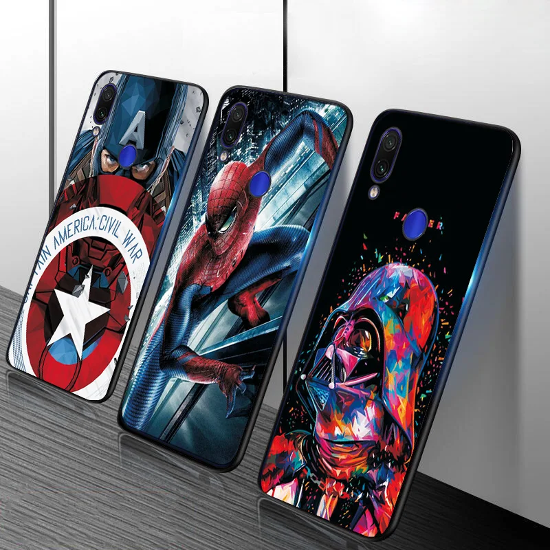 Captain Marvel Phone Bags For Huawei Honor 8A 8C 8X Case Black TPU Back Cover on Y5 Y6 2017 Y9 2018 Y7 2019 |