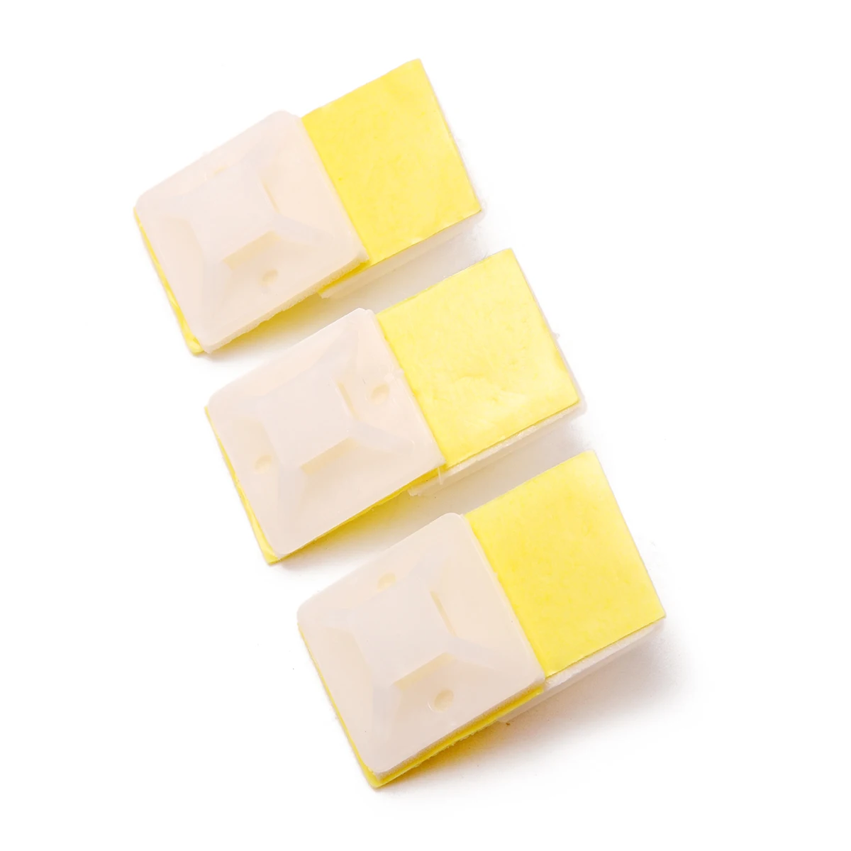 100 шт./компл. белый вязаный базовые крепления 2 см X сама клейкий кабель стяжка для