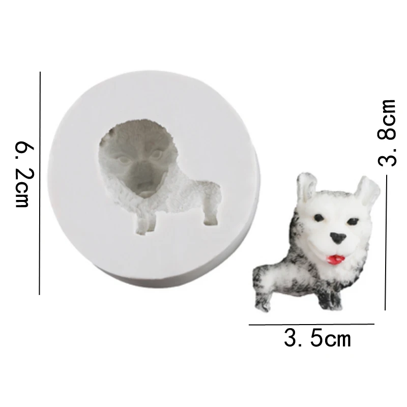 Силиконовая форма для украшения торта в виде щенка корги силиконовая сахарный