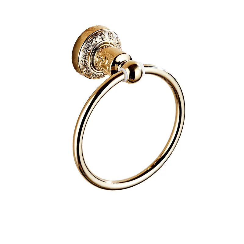 Кольцо для полотенец из нержавеющей стали с золотым покрытием | Обустройство