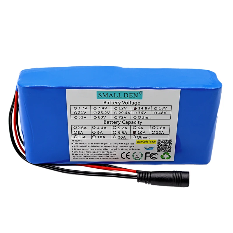 14 8 V 10Ah комплект литий ионный батарей 18650 4S4P DC 16 ночная рыбалка лампы обогреватель