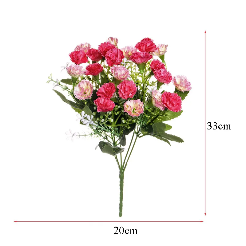 

8 Heads Artificial Flowers High-grade Simulation Silk Fabric Rose for Home Decoration Living Room Bedroom Wedding Fake Flowers