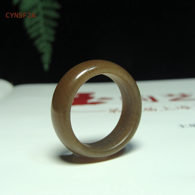 

CYNSFJA New Real Rare Certified Natural Chinese Hetian Jade Nephrite Men's Women's Lucky Amulet Jade Ring High Quality Best Gift