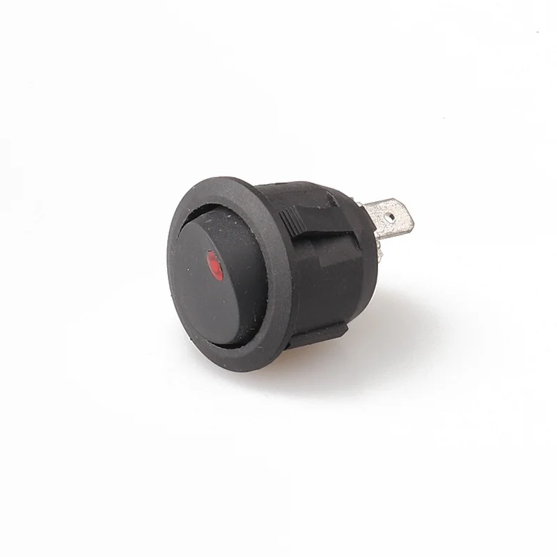 KCD2-101NM 3PIN лодочный кулисный переключатель SPST с красным медным светом