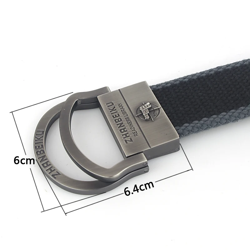 Ремень тактический мужской/женский брезентовый толстый хлопковый пояс с двойной