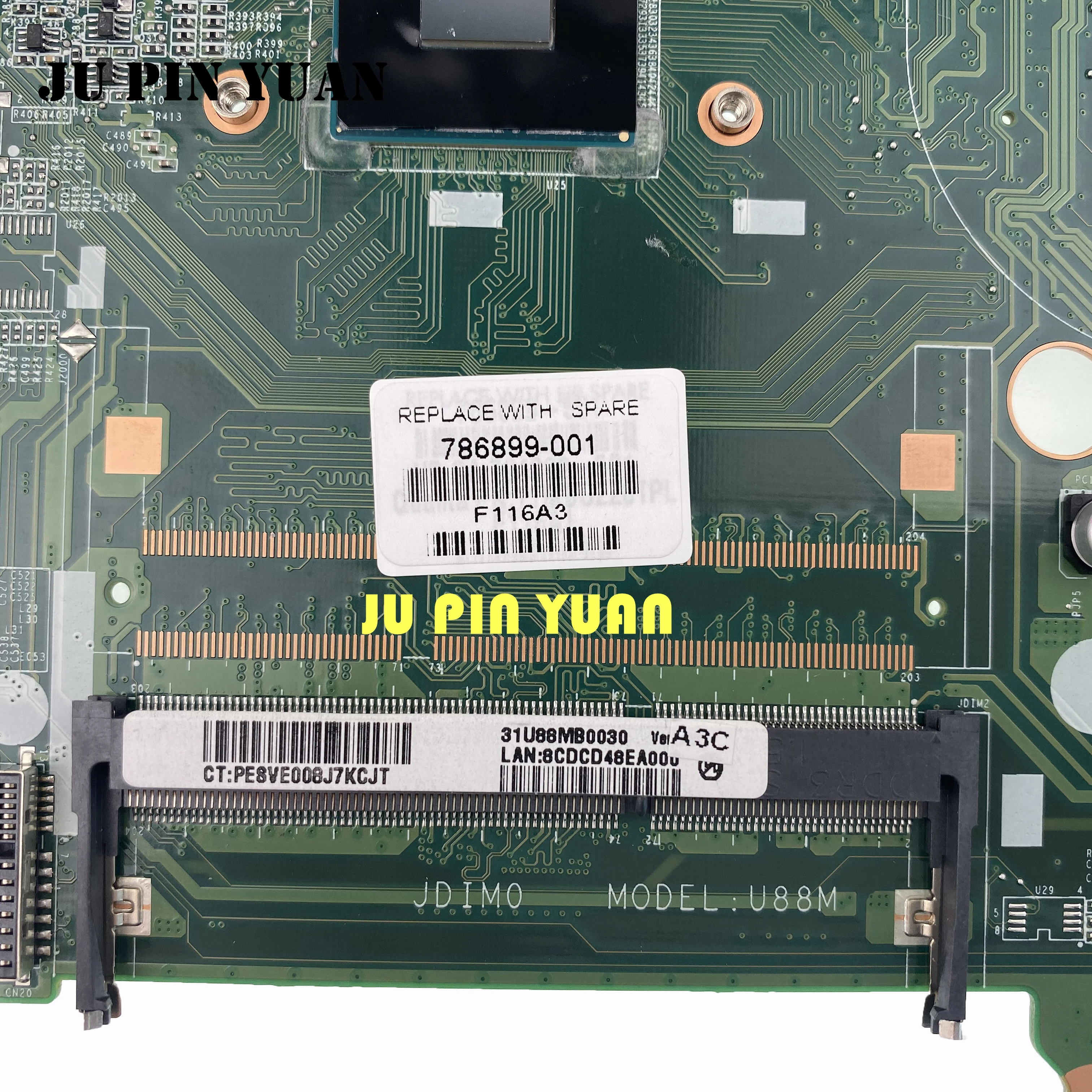 

786899-501 786899-001 786899-601 для HP 15-F133WM 15-F Материнская плата ноутбука DAU88MMB6A0 N2840 полностью протестирована