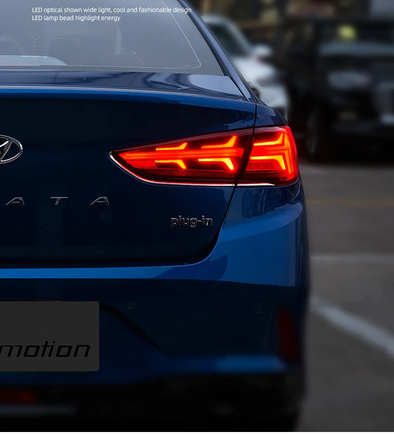 Автомобильный Стайлинг задние фонари фонарь чехол для hyundai Sonata 9 задних сигнальных огней, светодиодный Sonata фонарь задний светодиодный дневные ходовые огни