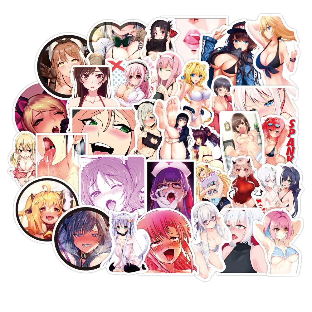 

10/30/50PCS Zhang New Product Two-dimensional Sexy Beauty Graffiti Sticker Computer Phone Luggage Waterproof Sticker Wholesale