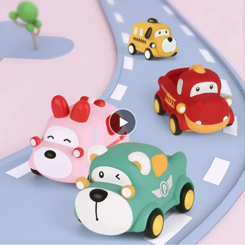 

Cute Car Toys Pull Back Car Vinyl Cars Shatter-resistant Early Childhood Education Children's Birthday Gifts Christmas Gifts