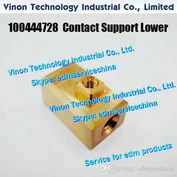 

100444728 Charmilles Contact Support Lower 15x15x24mm for Robofil 1020, 2020,4020,6020. 444.728, 100.444.728 edm Lower contact