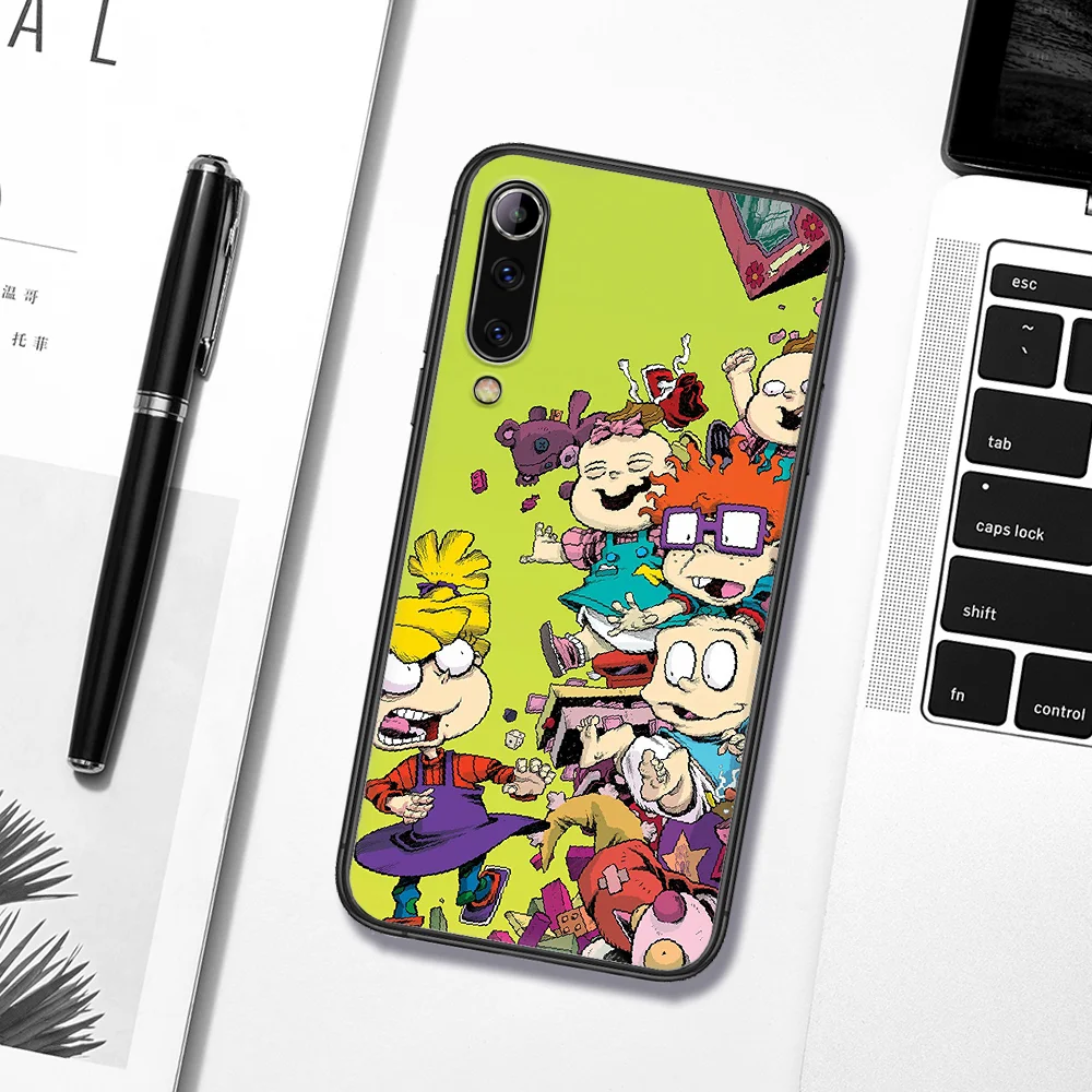 

Cartoon Funny Rugrat Phone Case For Xiaomi Mi Note 10 A3 9 MAX 3 A2 8 9 10 11 Lite Pro Ultra black Hoesjes Fashion Shell
