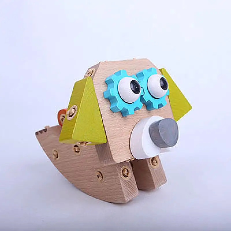 Деревянные различные милые серии домашних животных головоломки Дети DIY