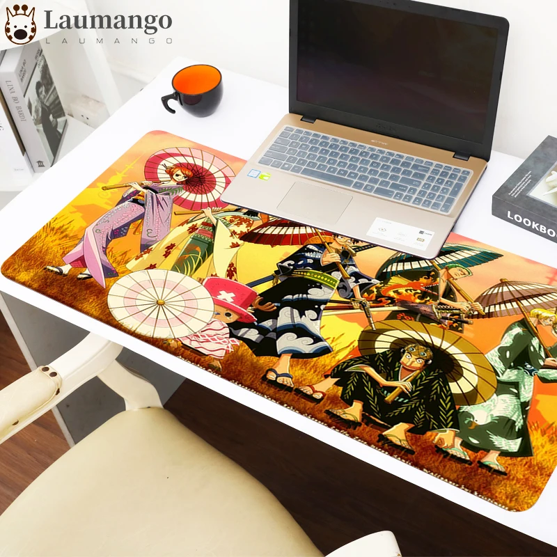 

One Piece Extra Large Gaming Mouse Pad Computer Mousepad Gamer Anti-slip Natural Rubber Anime Mouse Pad Desk mat xl