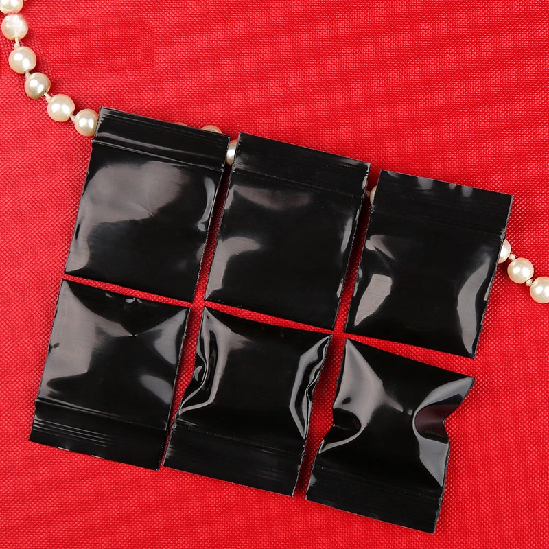 Черный Непрозрачный Маскировка Zip Lock Ручка Пластиковая Упаковка Мешок