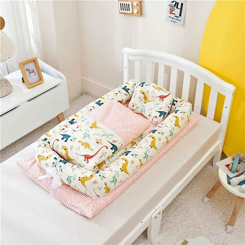 

Foldable, removable and washable portable removable and washable crib bed bionic diaper changing pad baby pillow travel crib