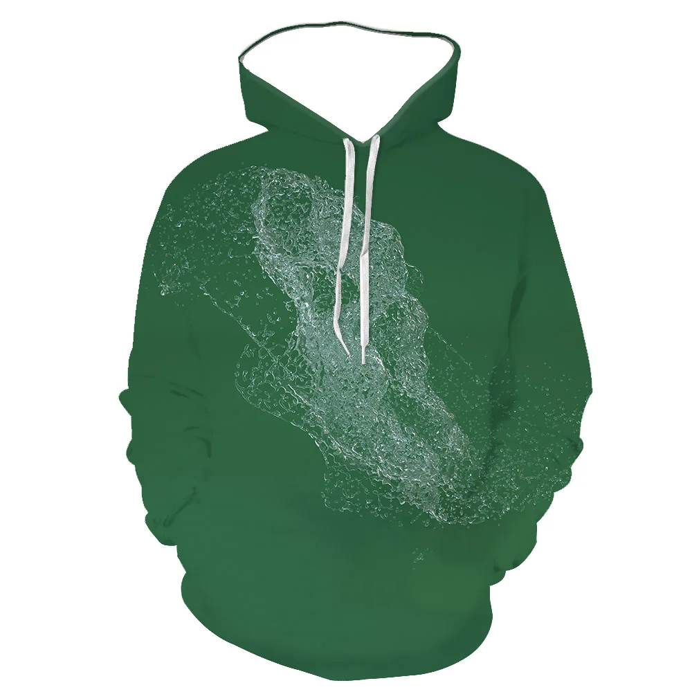 

2021 New Fashion Raindrop Printed Men's Hoodie Men's Clothing Hoodie with Long Sleeve Casual Autumn 3D Printed Hoodie