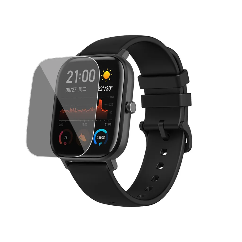

1PCS Smart Watch Screen Protectors For AMAZFIT GTS Smart Watch Active Privacy Anti-Spy PET Pet Film Screen Protect reloj mujer