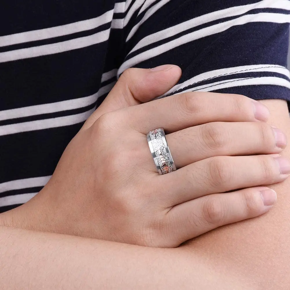 2022 модное серебристое кольцо 8 мм из нержавеющей стали для мужчин и женщин