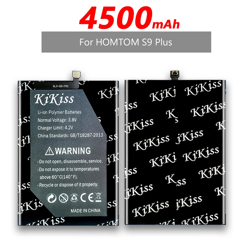 4500mAh KiKiss Сменный аккумулятор для HOMTOM S9 Plus S9Plus умный телефонная батарея Batterij +