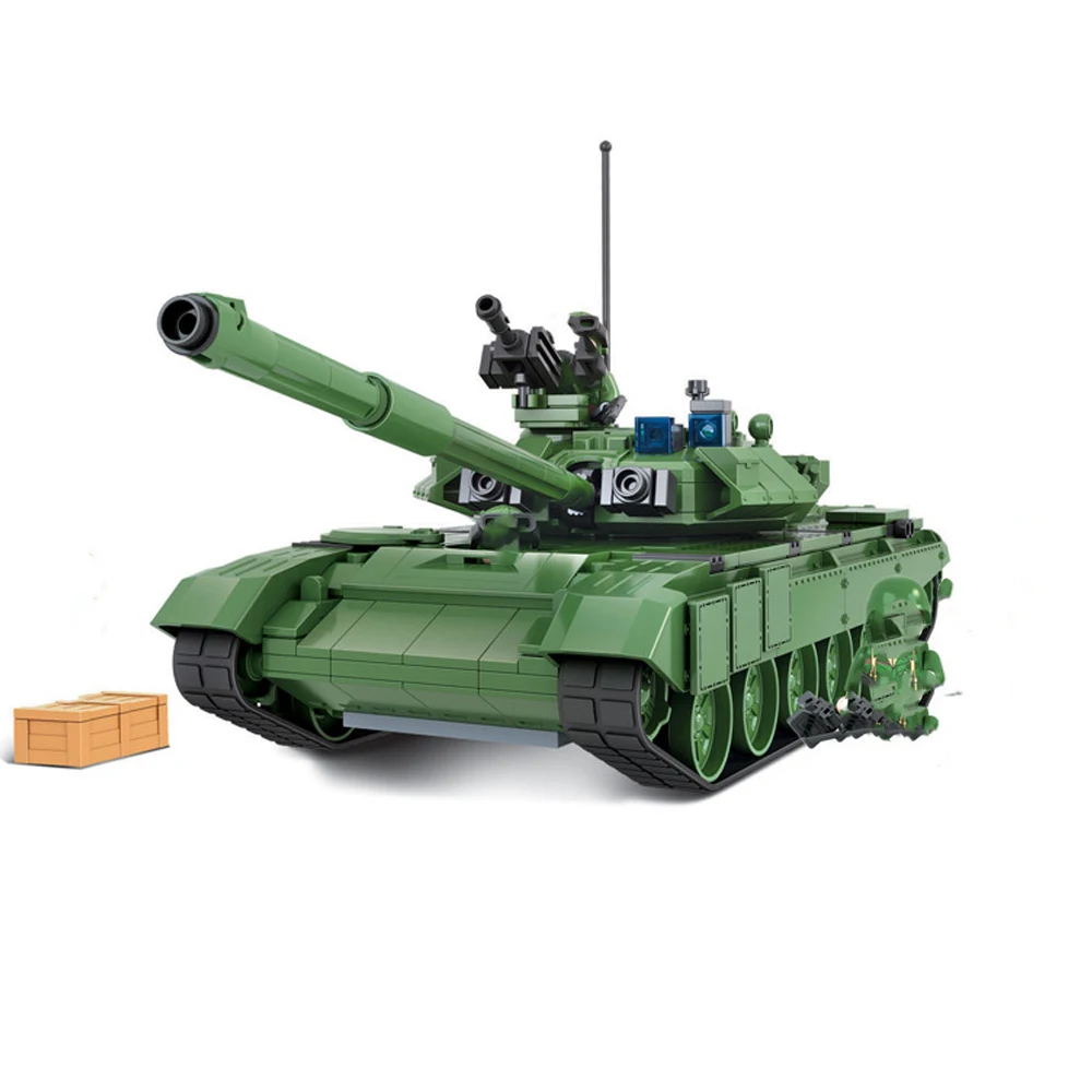 

Модель военного танка T90A, модель из 8101 блоков в сборе для детей, 456 шт.