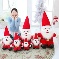 christmas santa claus plush toy cartoon red best selling doll santa claus doll