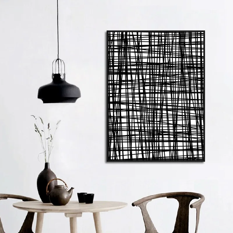 Холст настенные картины в минималистском стиле черный карандаш прямоугольные