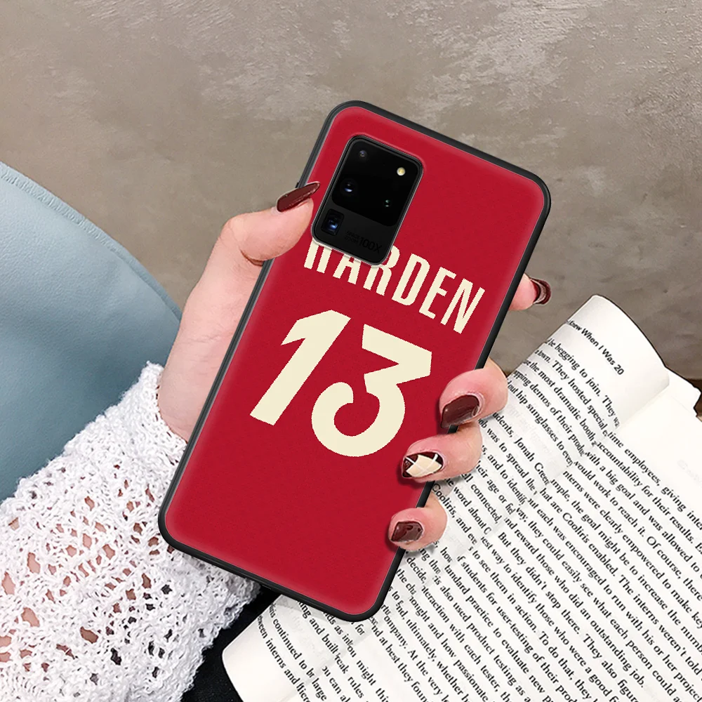 

Harden Basketball player star 13 Phone Case For Samsung Galaxy Note S 8 9 10 20 Plus E Lite Uitra black Funda Pretty Prime