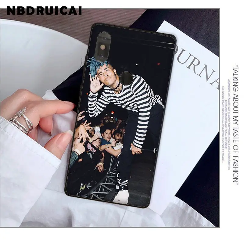 

NBDRUICAI Rap Singer XXXTentacion MC Hard Silicone Phone Case for Xiaomi 8 9 se 5X Redmi 6pro 6A 4X 7 5plus note 5 7 6pro
