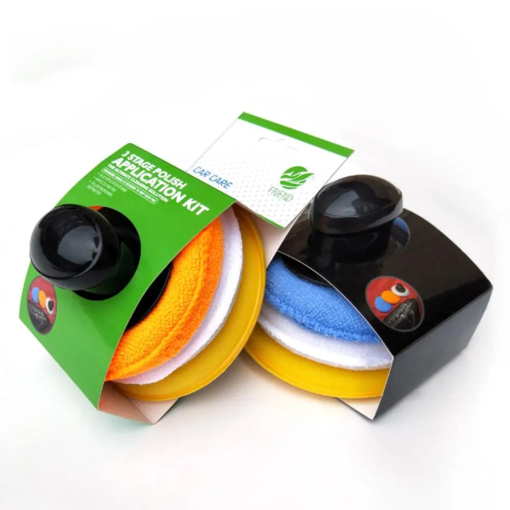 Набор губок для полировки и воска 3 + 1 из микрофибры против царапин ухода за