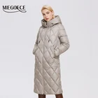 MIEGOFCE 2021 зимняя куртка контрастного цвета удлиненный стиль женская стеганая куртка утолщенная теплая тонкая хлопковая женское пальто D21845