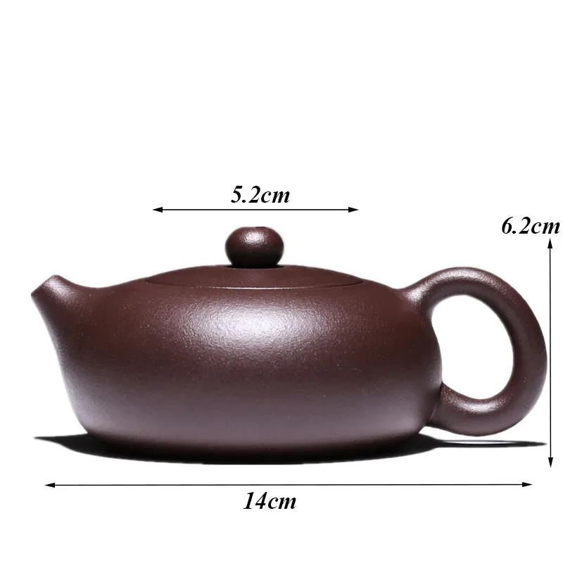 Высококачественный аутентичный чайник Yixing ручной работы Фиолетовый Глиняный
