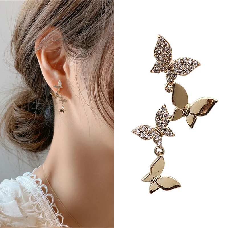 Женские маленькие серьги гвоздики с кристаллами серебро 925